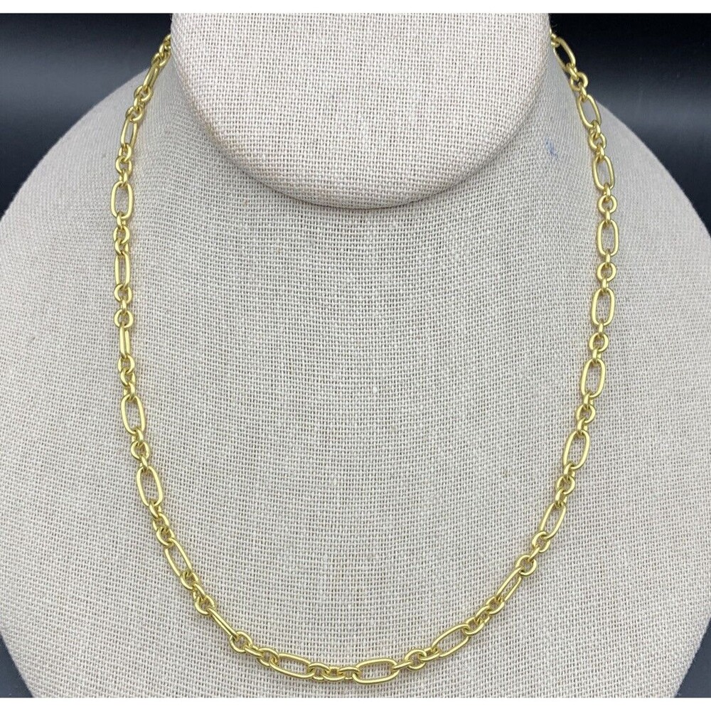 Madewell Chain Necklace Matte Gold Tone Simple Classic